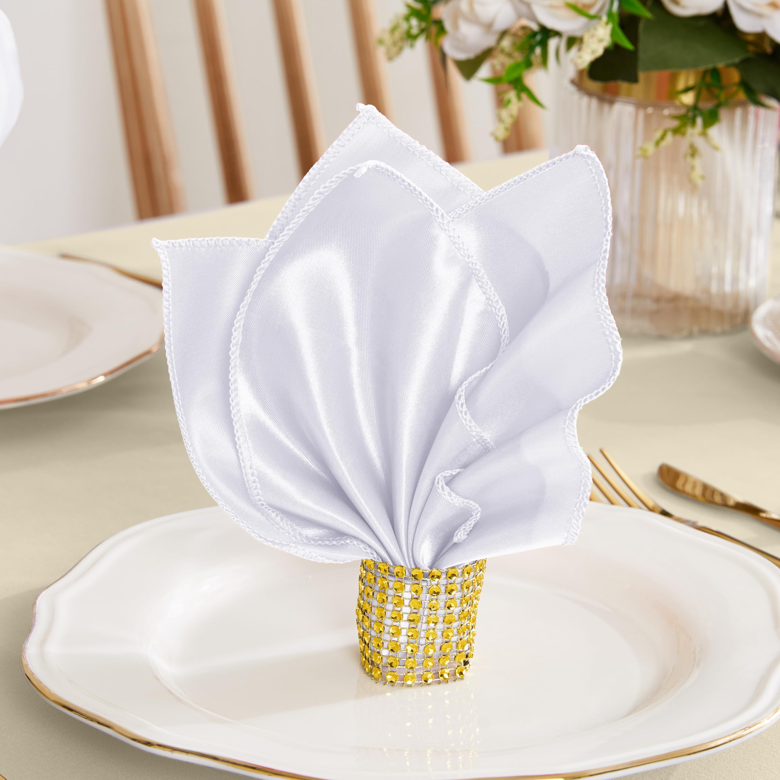 RUDONG M satin napkins elevate weddings, banquets, and celebrations