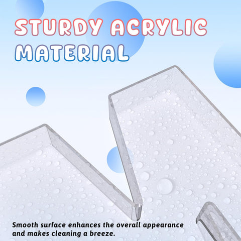 RUFHVTY close-up crystal-clear acrylic emphasizing premium quality