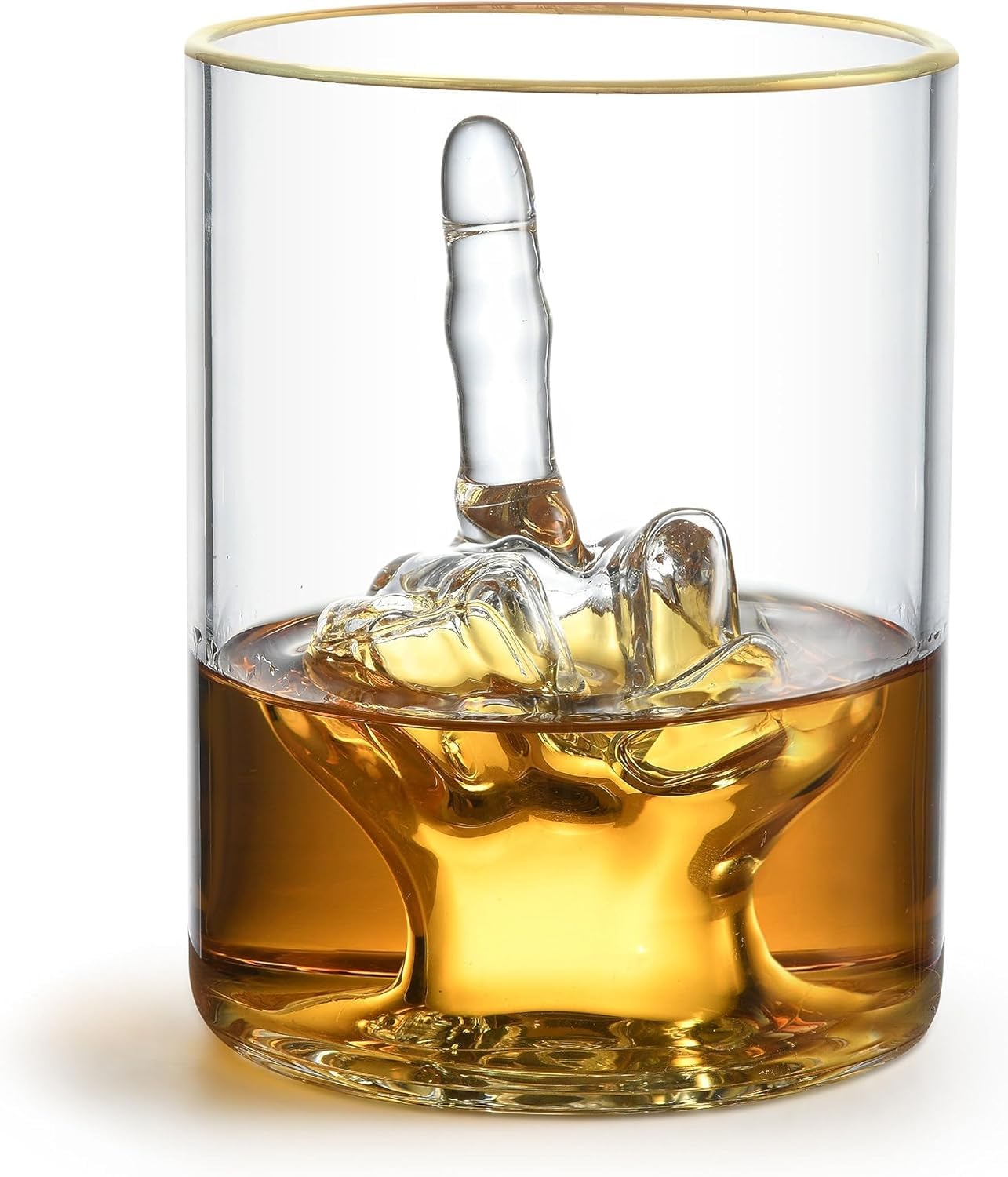 RUGLUSH 3D middle finger glass adds playful flair during celebrations