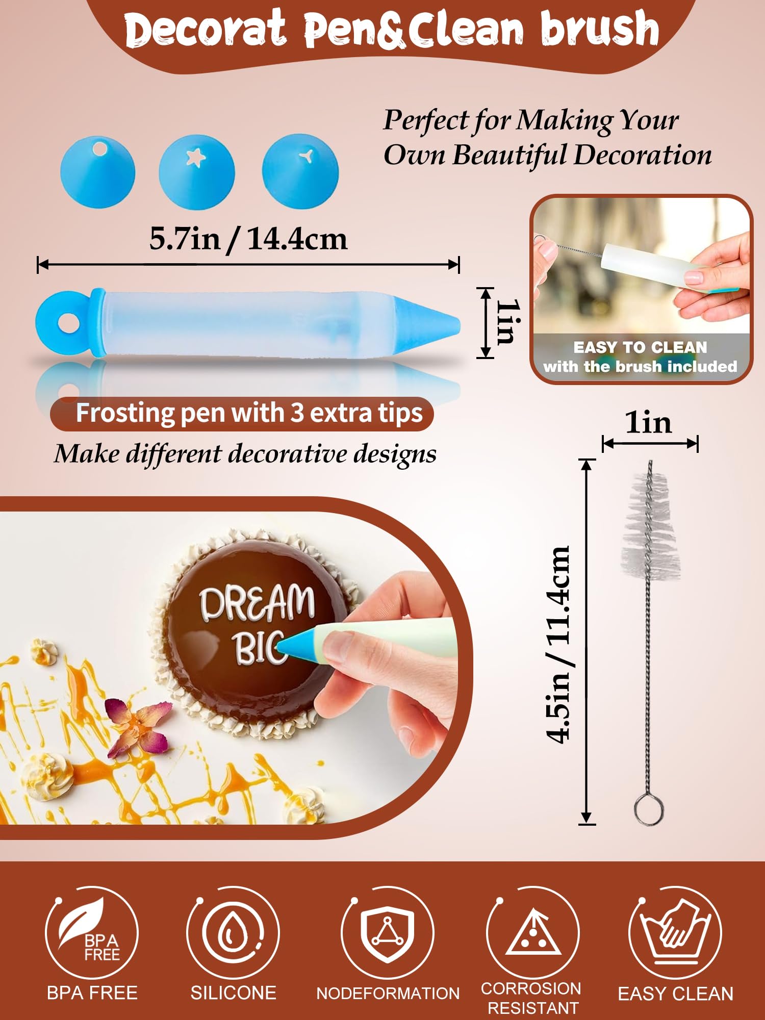 RUGVOMWM semi-sphere molds 2-inch perfect for dome desserts.