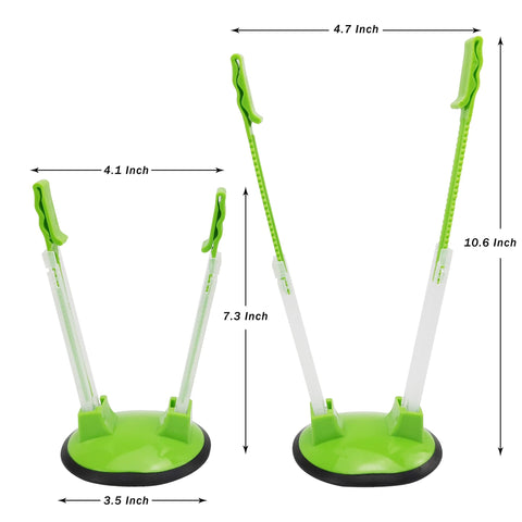 Ruibo Ziplock Bag Holder Clip non-slip base prevents spills during filling.
