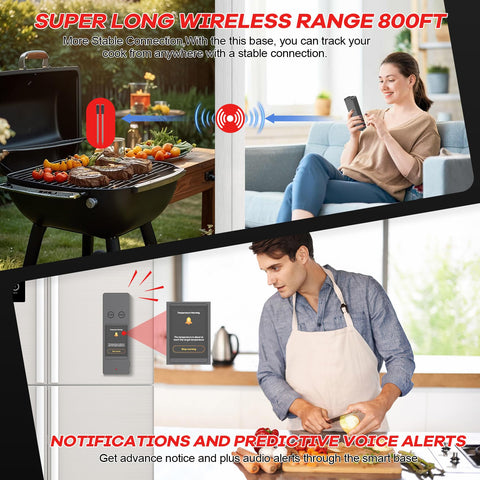Ruideecook-US dishwasher-safe probes for easy cleanup