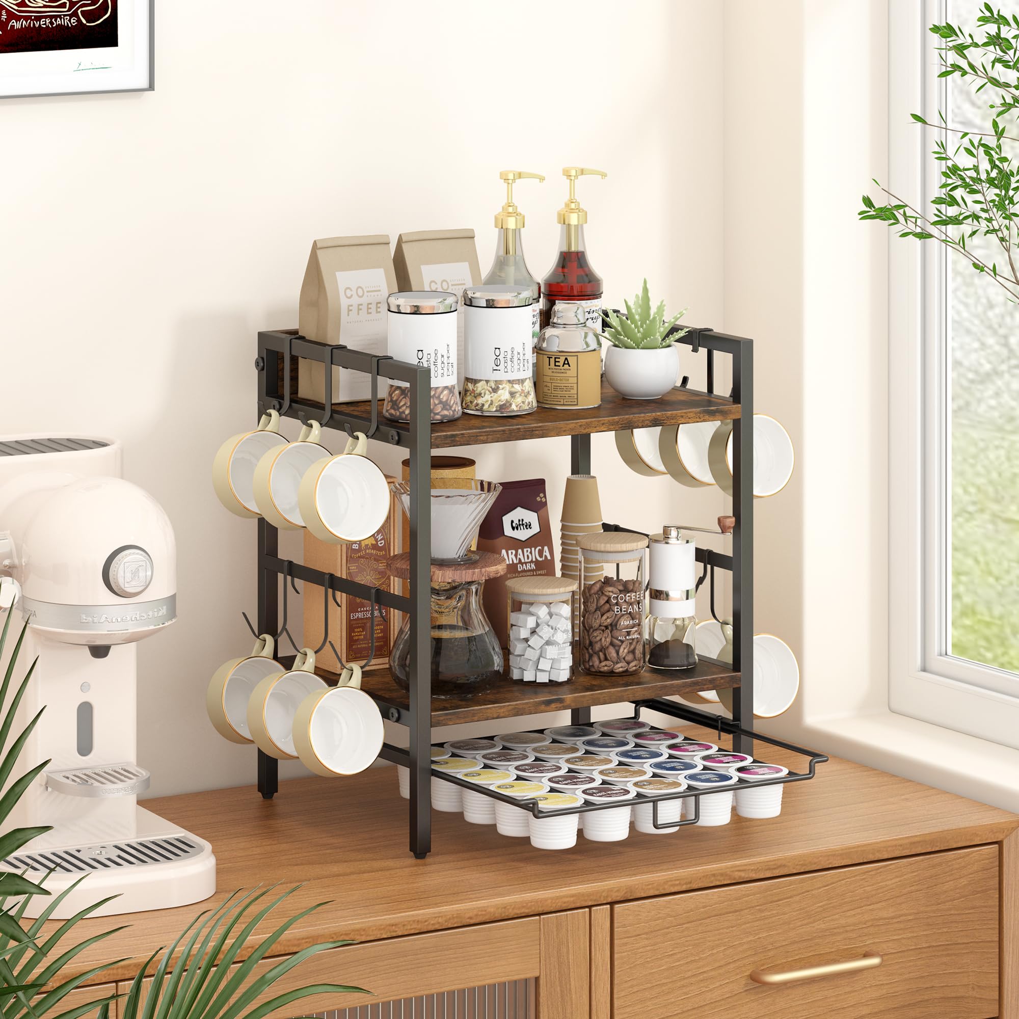 RUILALIFE compact counter organizer fits small spaces and boosts efficiency.