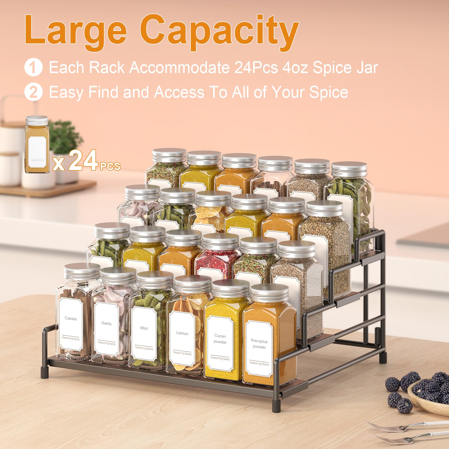 RUILALIFE top view highlights tiered layers and space efficiency.