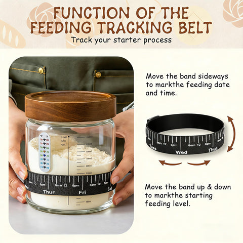 RuileMei thermometer strip on glass monitors fermentation temperature.