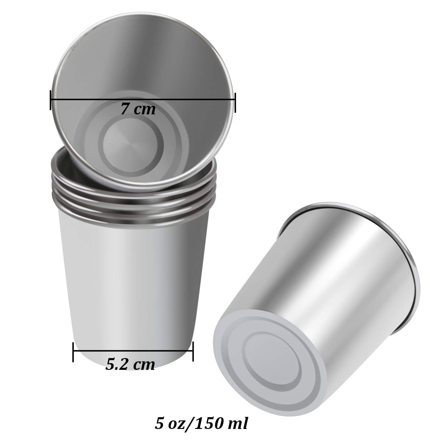 Resinta stackable cups save space in kitchens and on the go.
