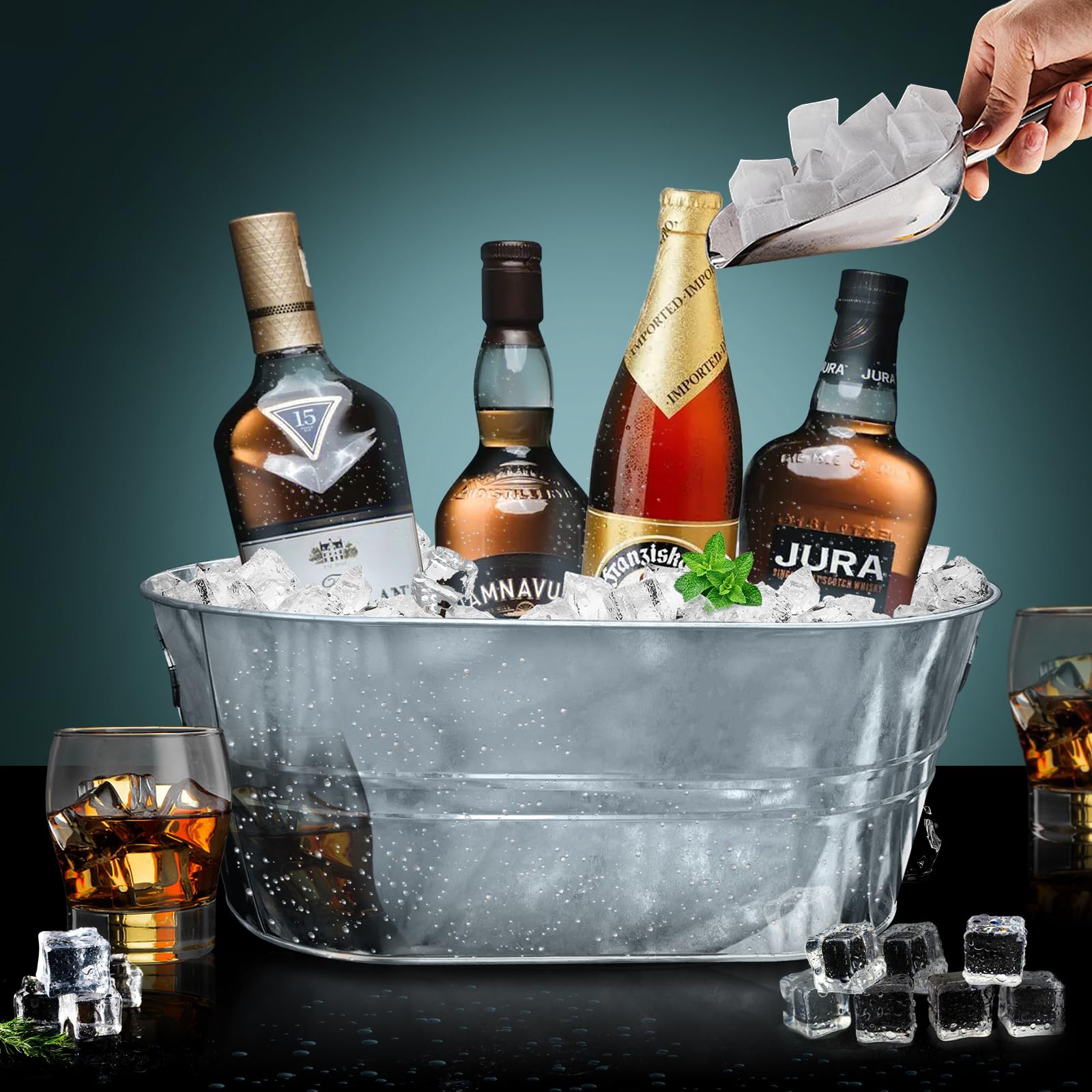 Ruizhihu beer and soda cooler tub ideal for backyard parties.