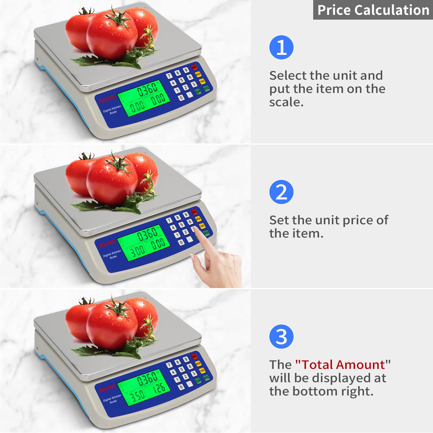 RUJIXU counting mode for parts and coins supports small items.