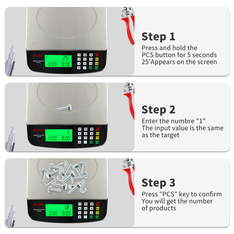 RUJIXU kitchen scale in use during baking and prep