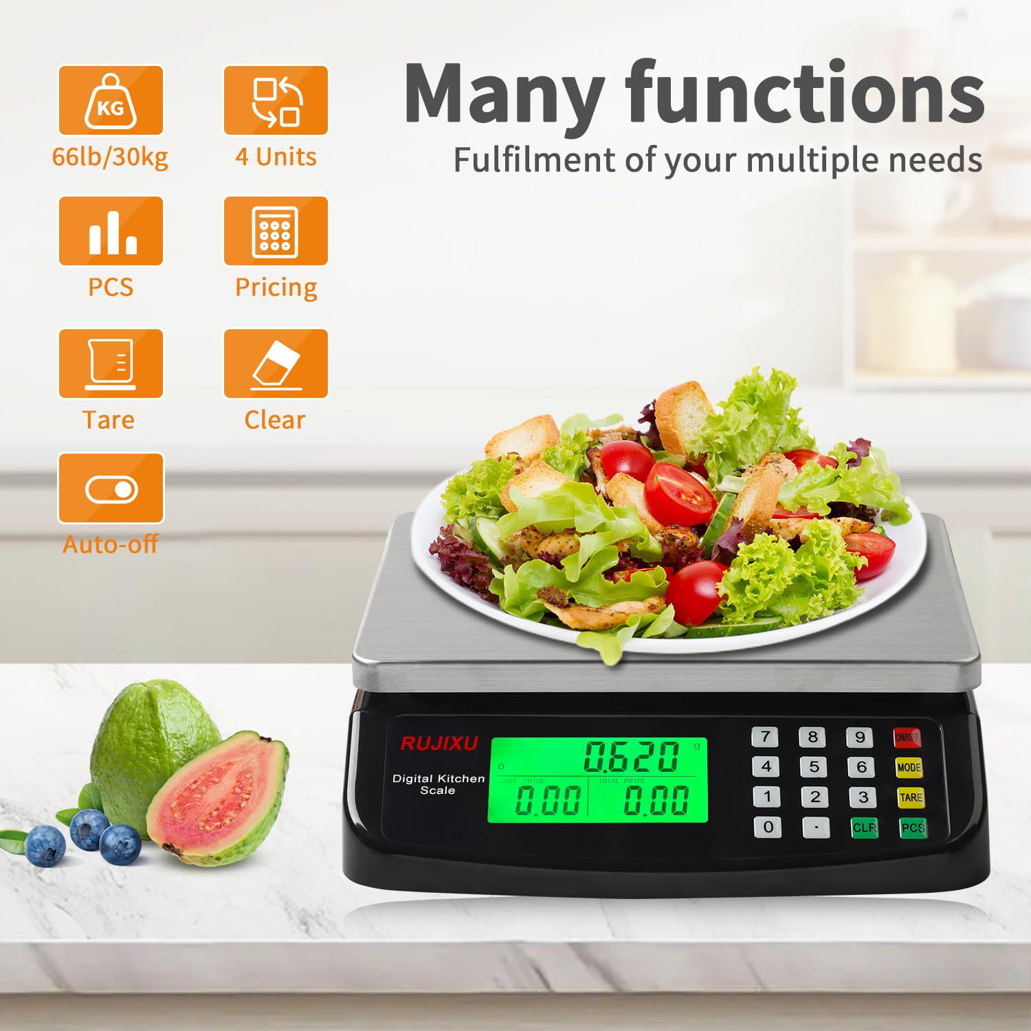 RUJIXU PCS counting mode for small parts accuracy