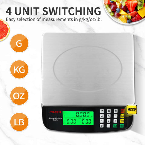 RUJIXU tare function used to zero out container weight