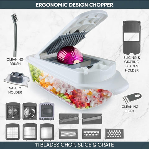 RüK large-container collects chopped ingredients for easy transfer.