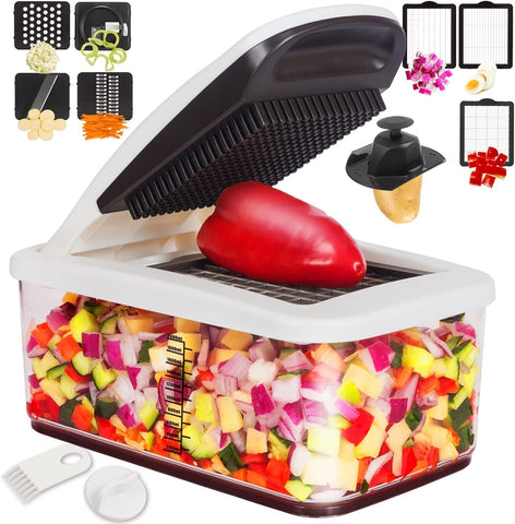 RüK Vegetable Chopper base container for easy meal prep and cleanup