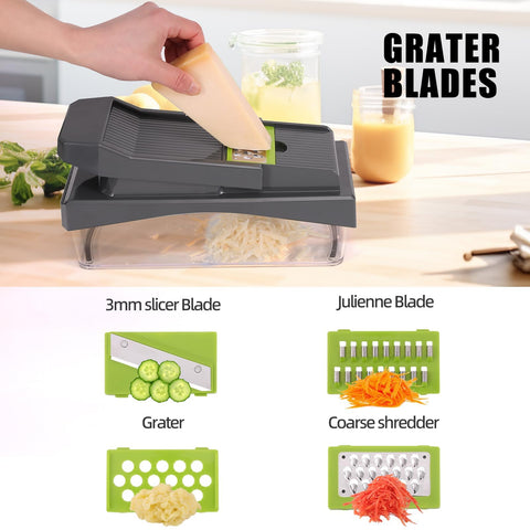 RüK mandoline slicer blade delivers uniform slices for precise plating