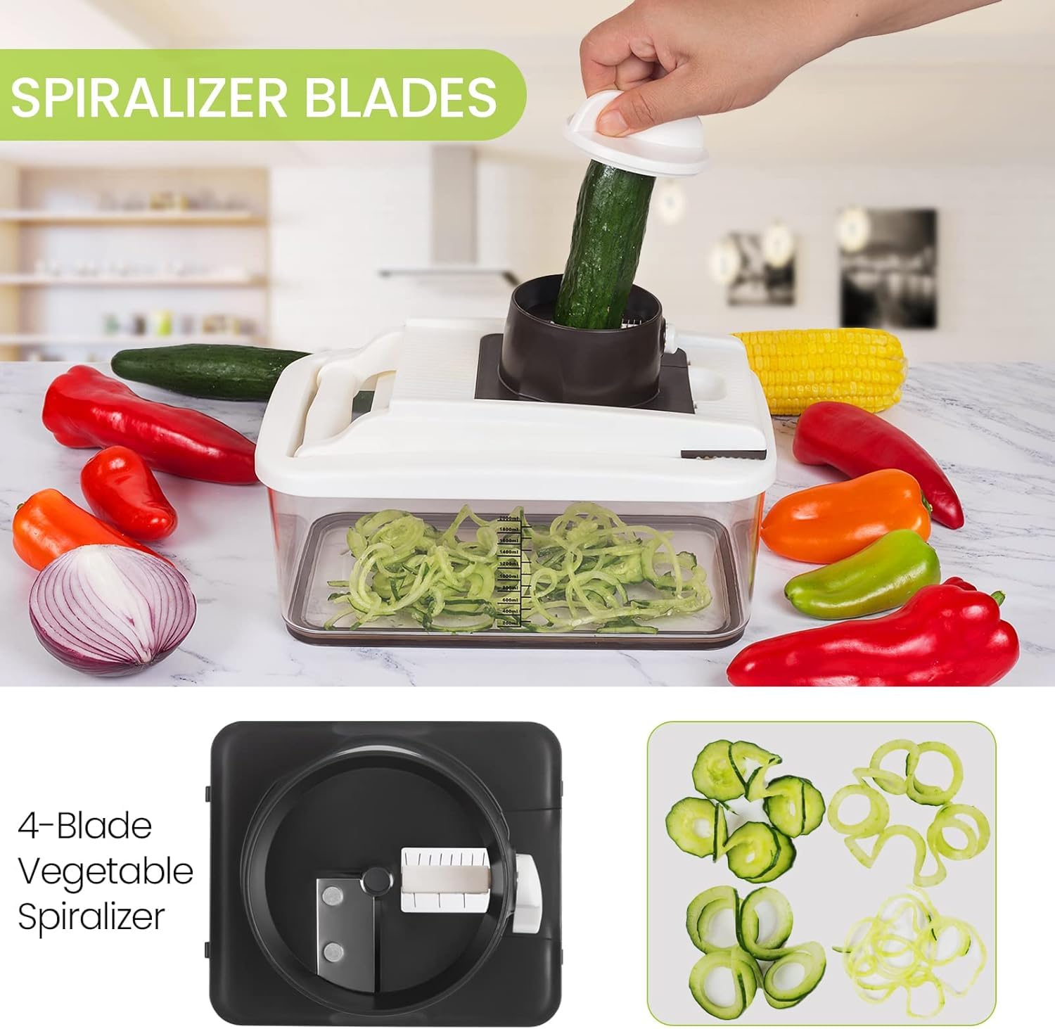 RüK Vegetable Chopper safety holders keep fingers protected during chopping