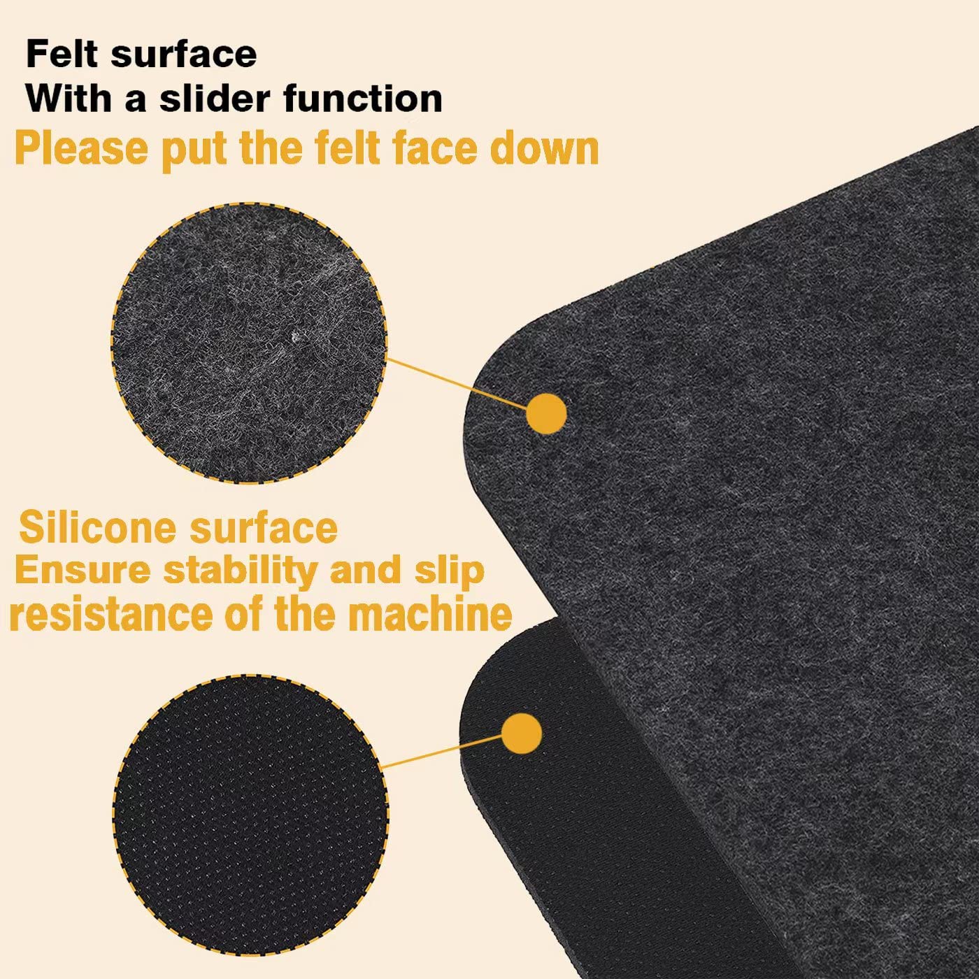 Runeaoys 4mm thick heat shield mat guards countertops from heat exposure.