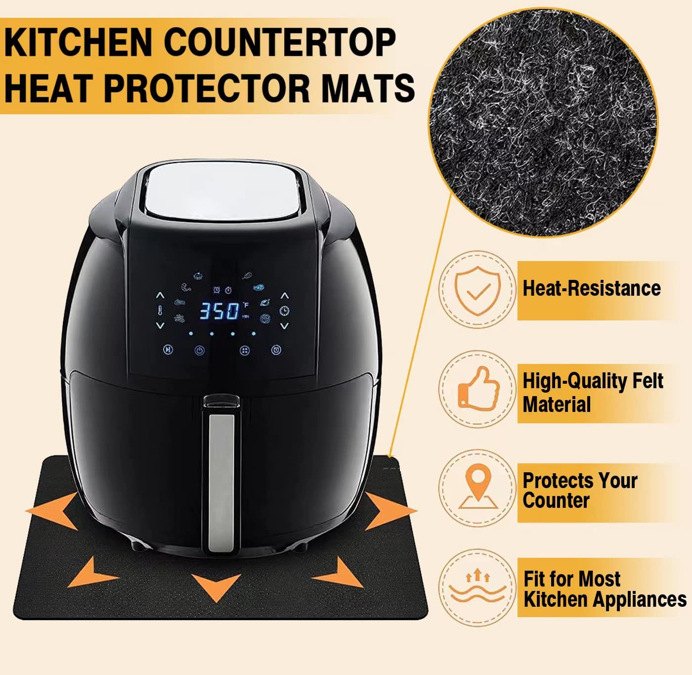 Runeaoys easy-clean design keeps countertops tidy after cooking sessions.