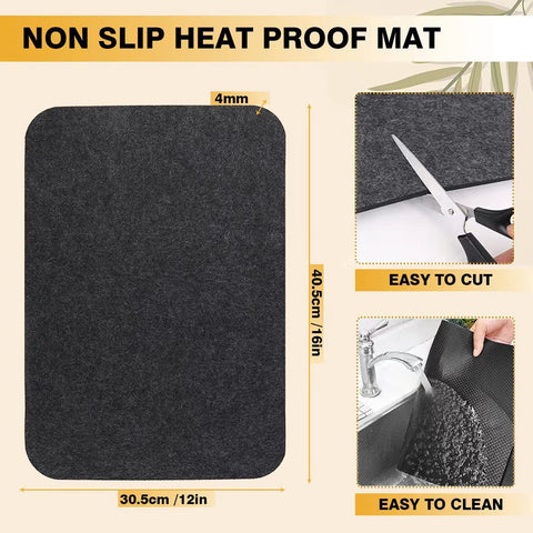 Runeaoys non-slip silicone slider keeps appliances steady and prevents scratches.