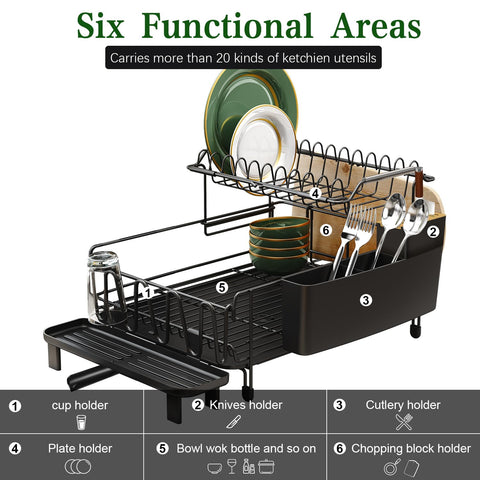 Runnatal detachable cutlery box adds convenient storage during drying