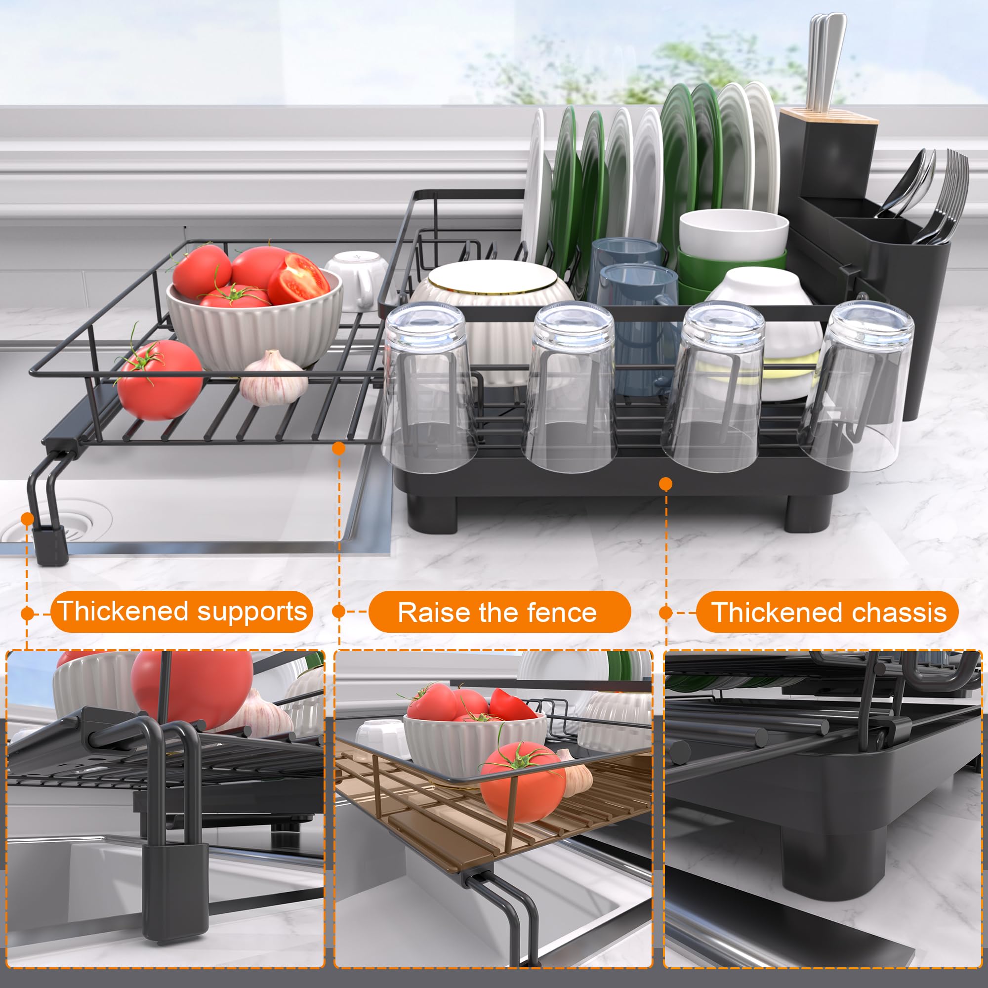 Runnatal adjustable feet provide stability on kitchen counters