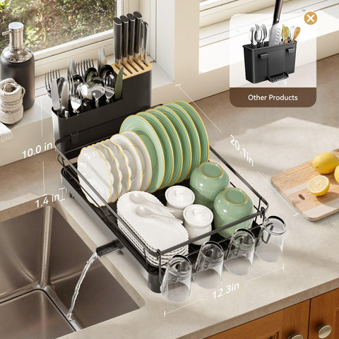 Runnatal large-capacity rack holds plates and bowls neatly