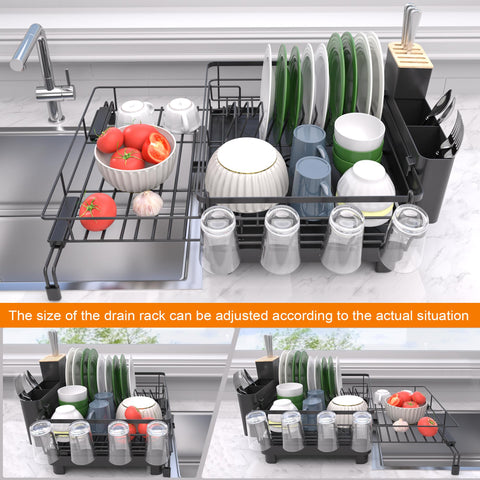 Runnatal expandable rack shows large capacity for plates and bowls