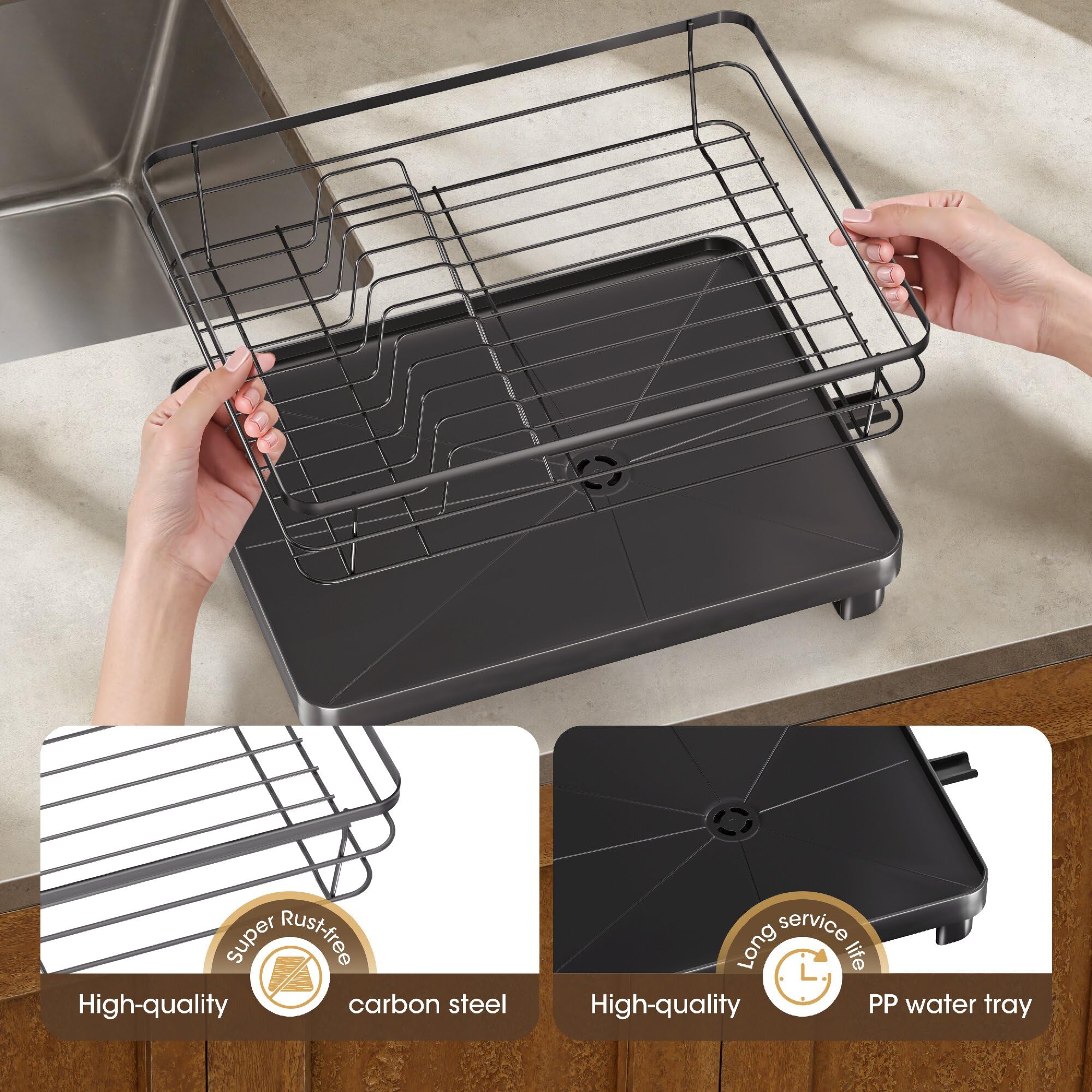 Runnatal detachable utensil holder keeps forks and knives organized