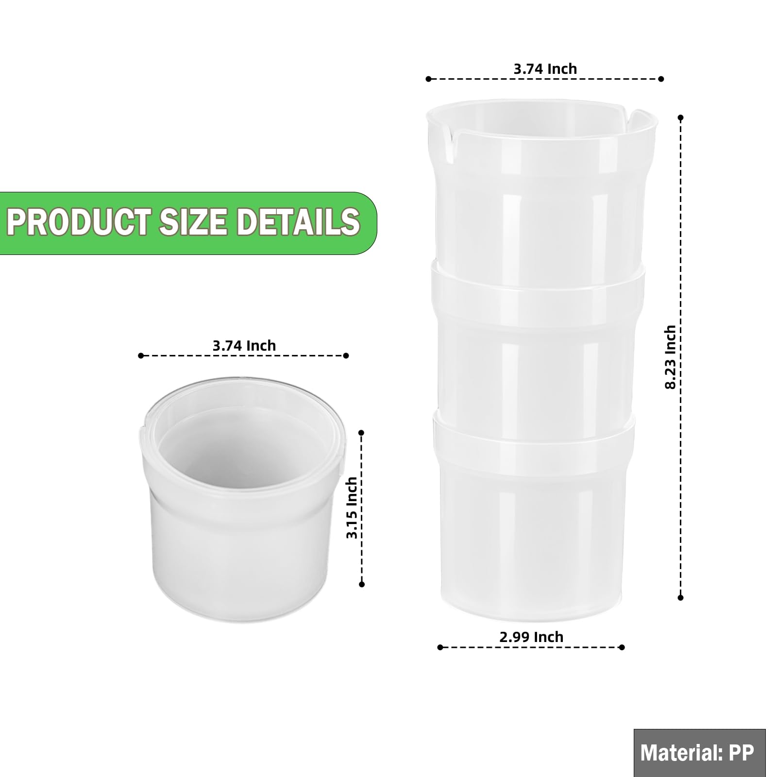 Runspich compact storage stand saves counter space when not in use.
