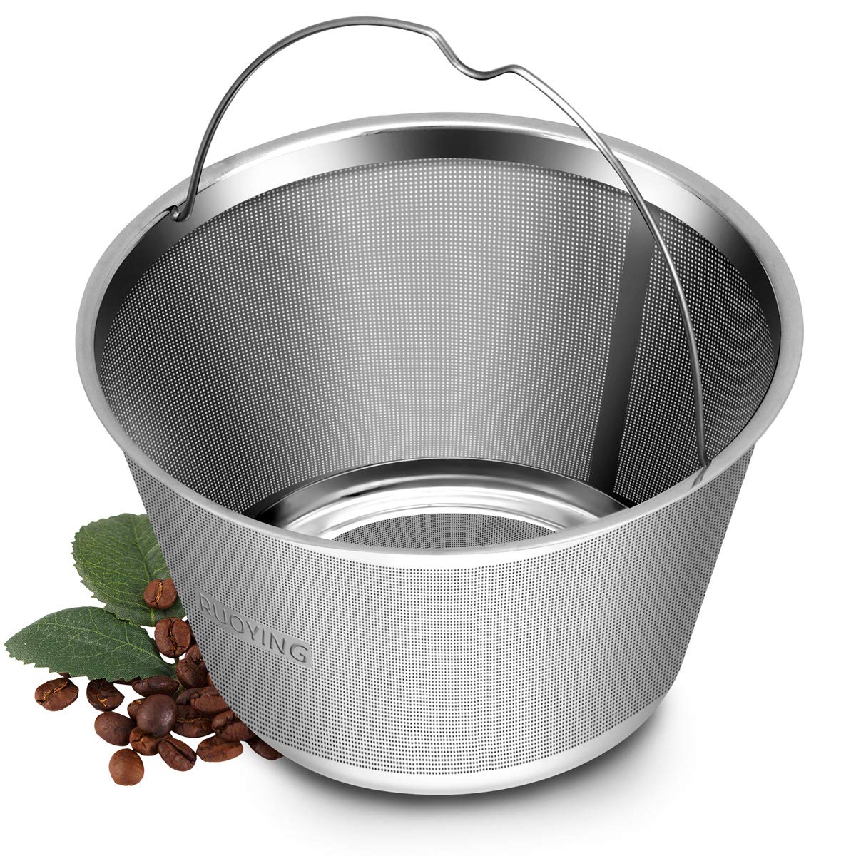 RUOYING Perfect Fit Filter Basket for 4-5 cup brewers delivering cleaner flavor.
