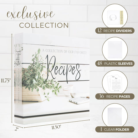 Rural Roots recipe binder 8-5x11 D-ring suits standard printables.