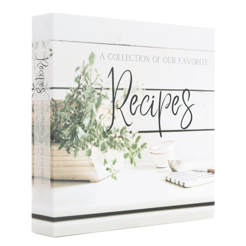 Rural Roots Recipe Binder with flat pages for easy handwritten notes and neat layouts.