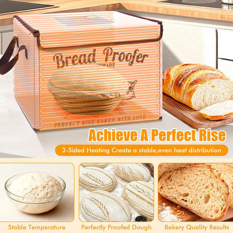 RusicEss proofing box viewing window lets bakers monitor dough without heat loss
