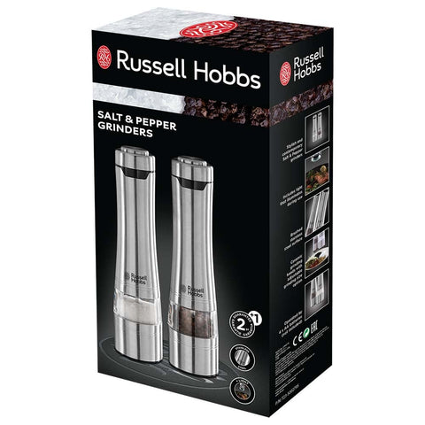 Russell Hobbs brushed metal finish resists fingerprints for a clean appearance.