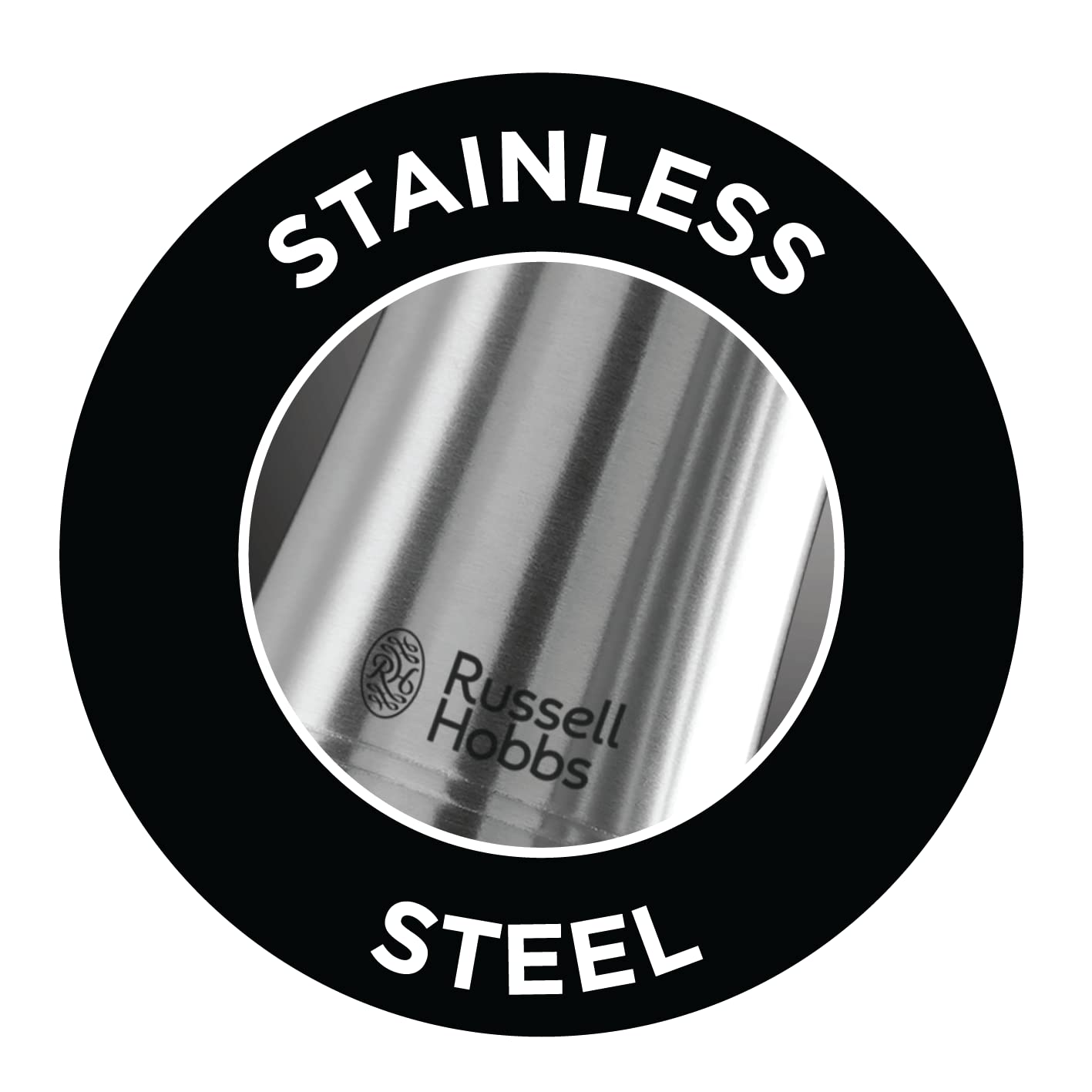 Russell Hobbs grinders with illuminated base to aid dosing during cooking.