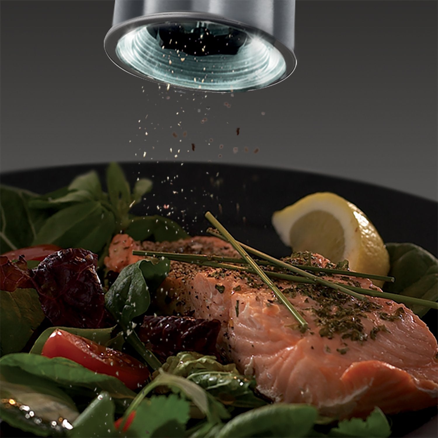 Russell Hobbs salt and pepper grinders for table-ready, effortless seasoning.