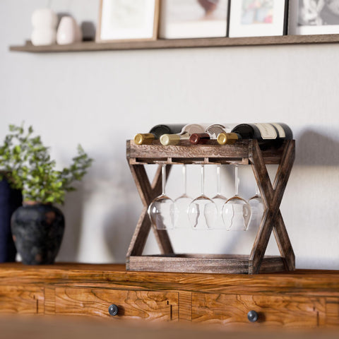 Rustic State Cava vertical freestanding design improves bar organization