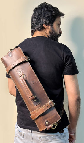 RUSTIC TOWN adjustable detachable strap for flexible carrying options.