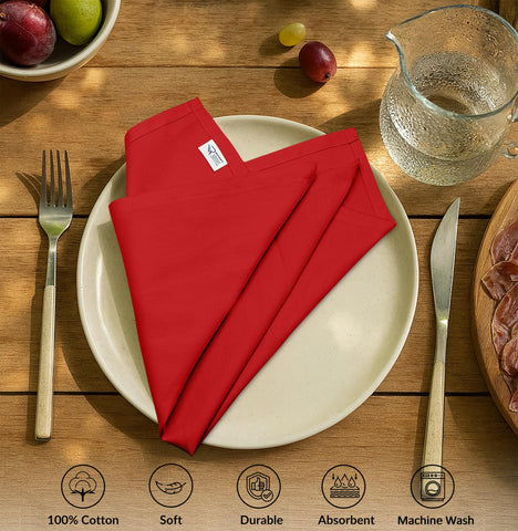 Ruvanti premium napkins on table for weddings and festive occasions.