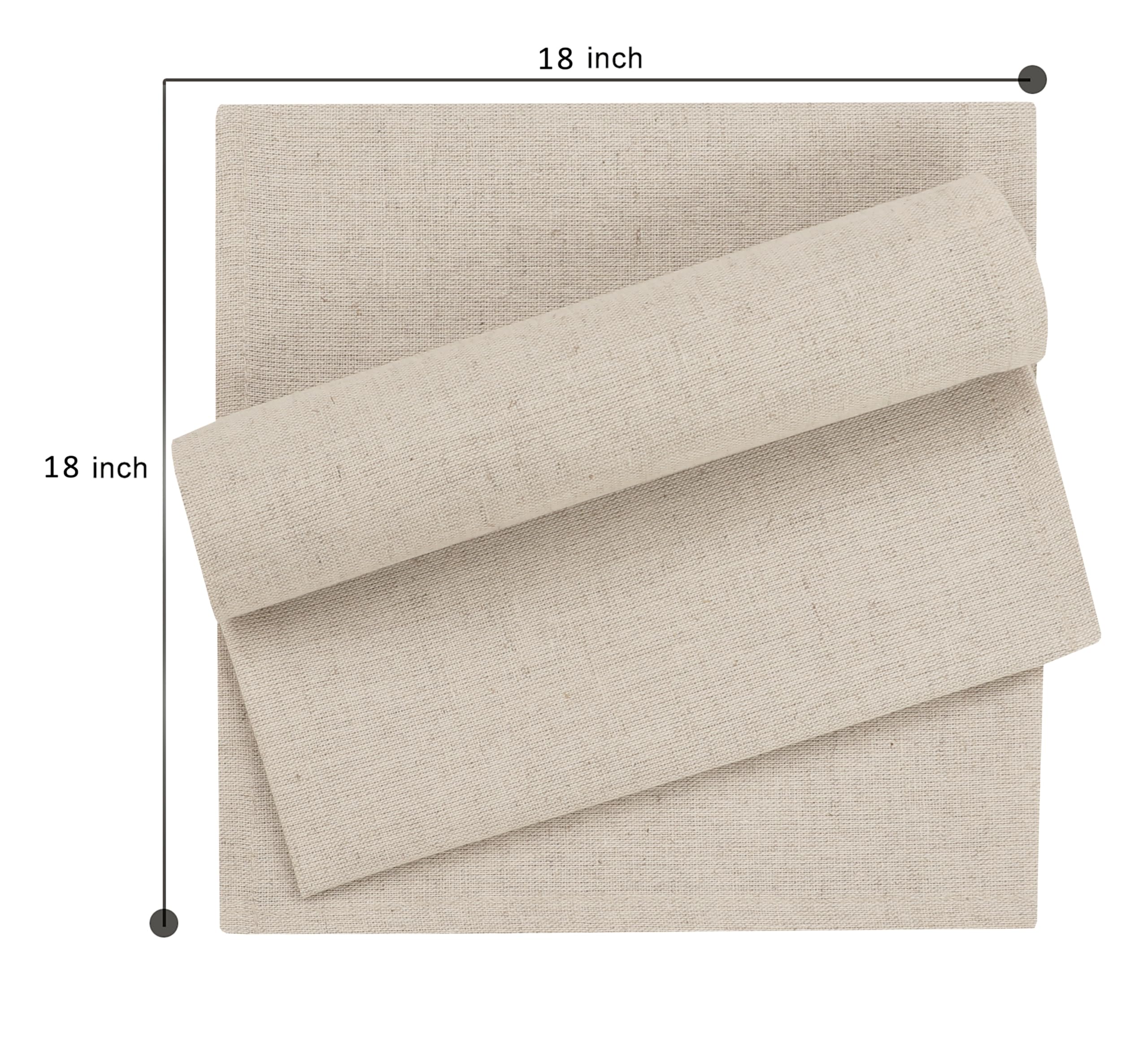 Ruvanti linen-cotton blend napkins highlight texture and durability.