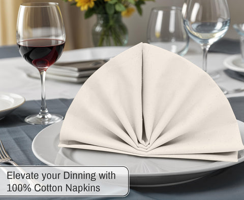 Ruvanti napkins on holiday table settings for Christmas and Easter.