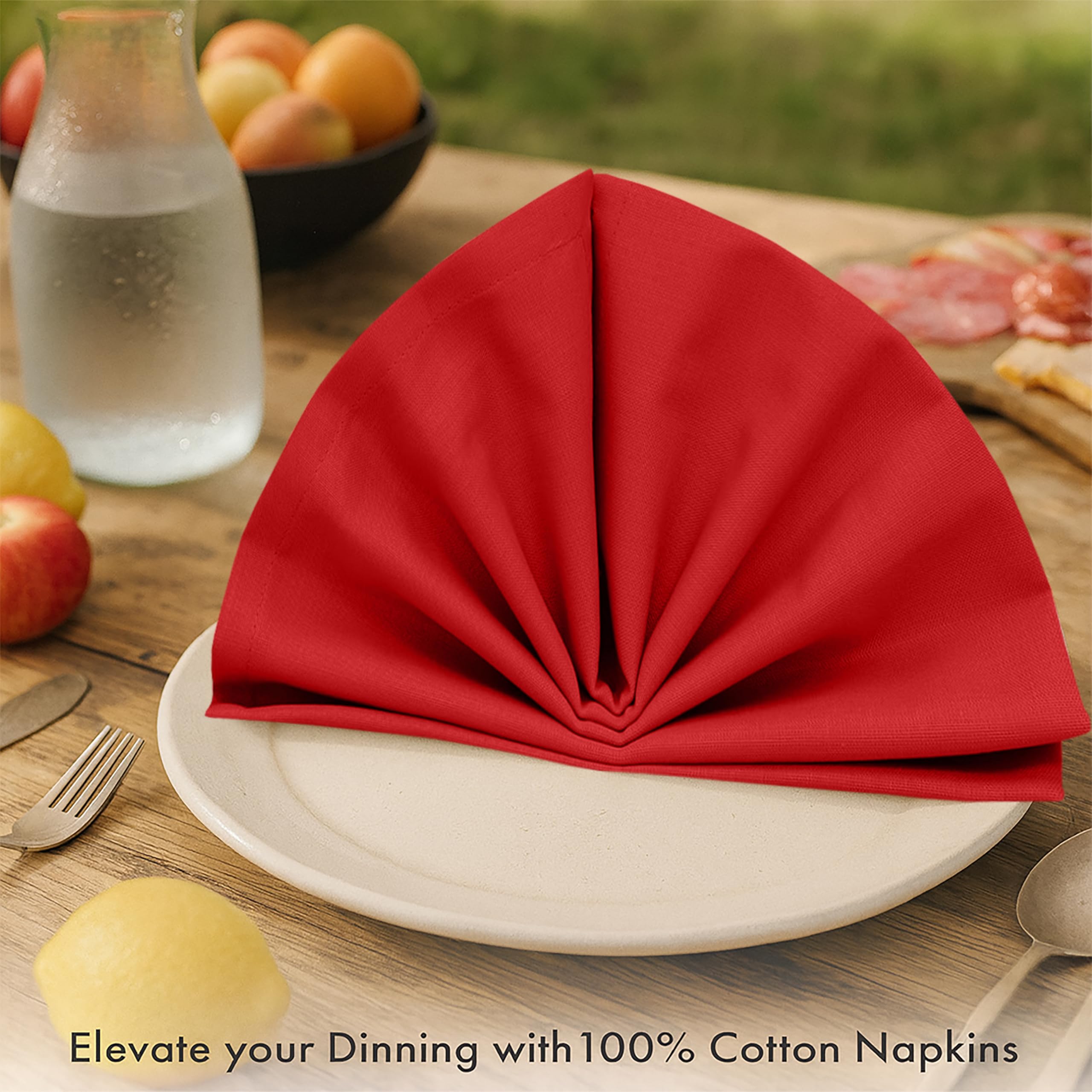 Ruvanti napkins stitching detail closeup highlights durable hems for long-lasting use.