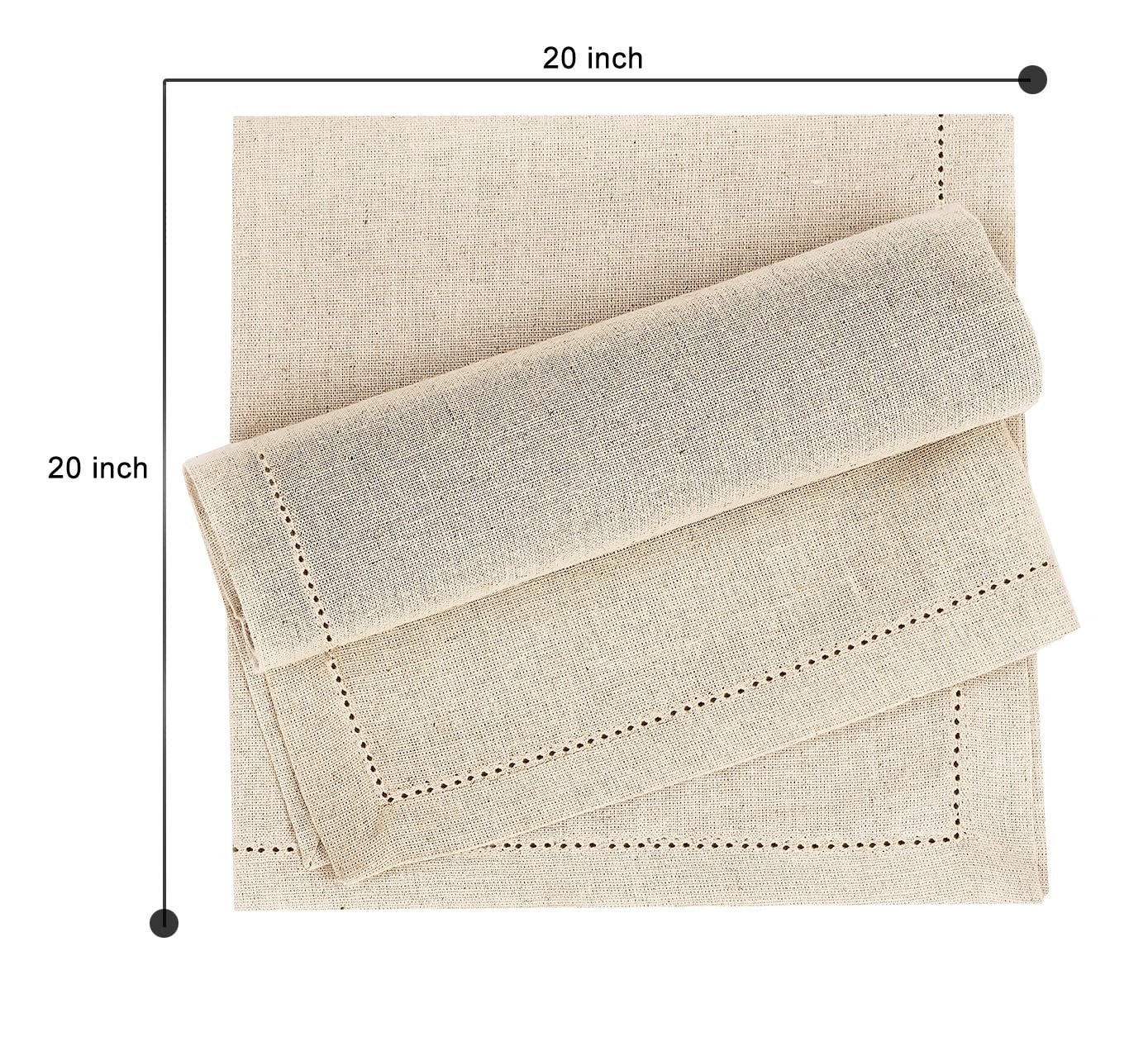 Ruvanti napkins use breathable natural fibers for comfortable dining