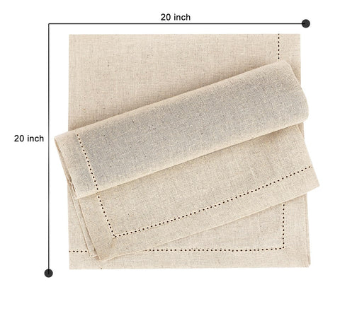 Ruvanti napkins use breathable natural fibers for comfortable dining