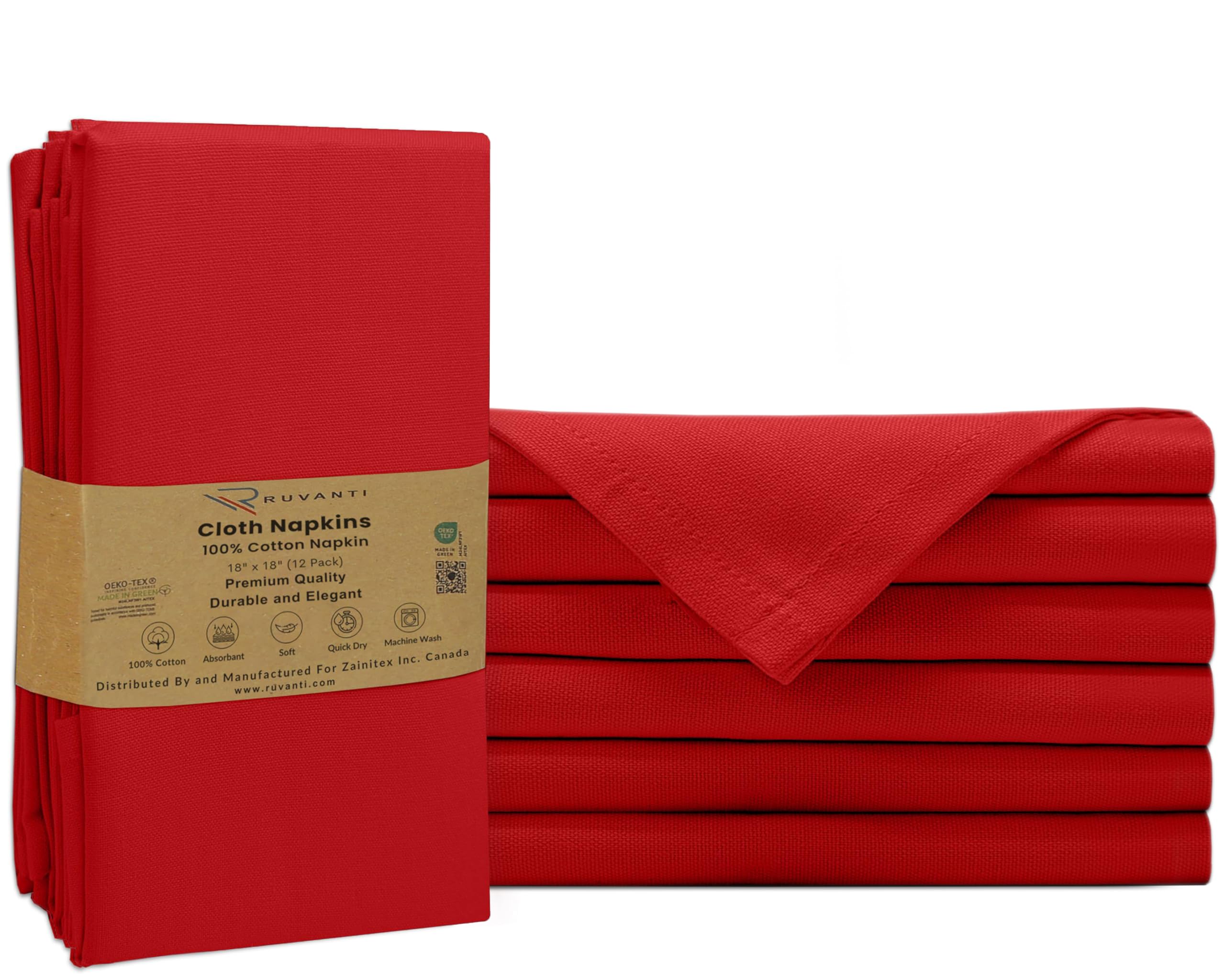 Ruvanti reusable napkins help reduce waste during gatherings.