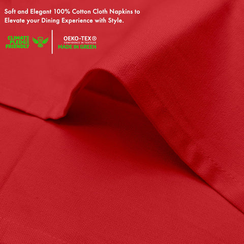 Ruvanti 18x18 inch napkins provide generous coverage for place settings.