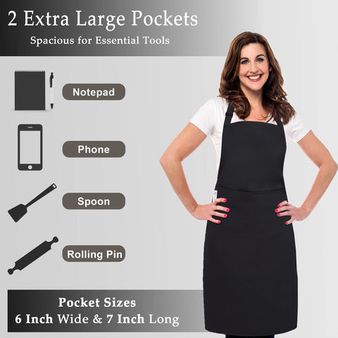 RUVANTI two front pockets hold utensils, thermometers, and notes within easy reach.