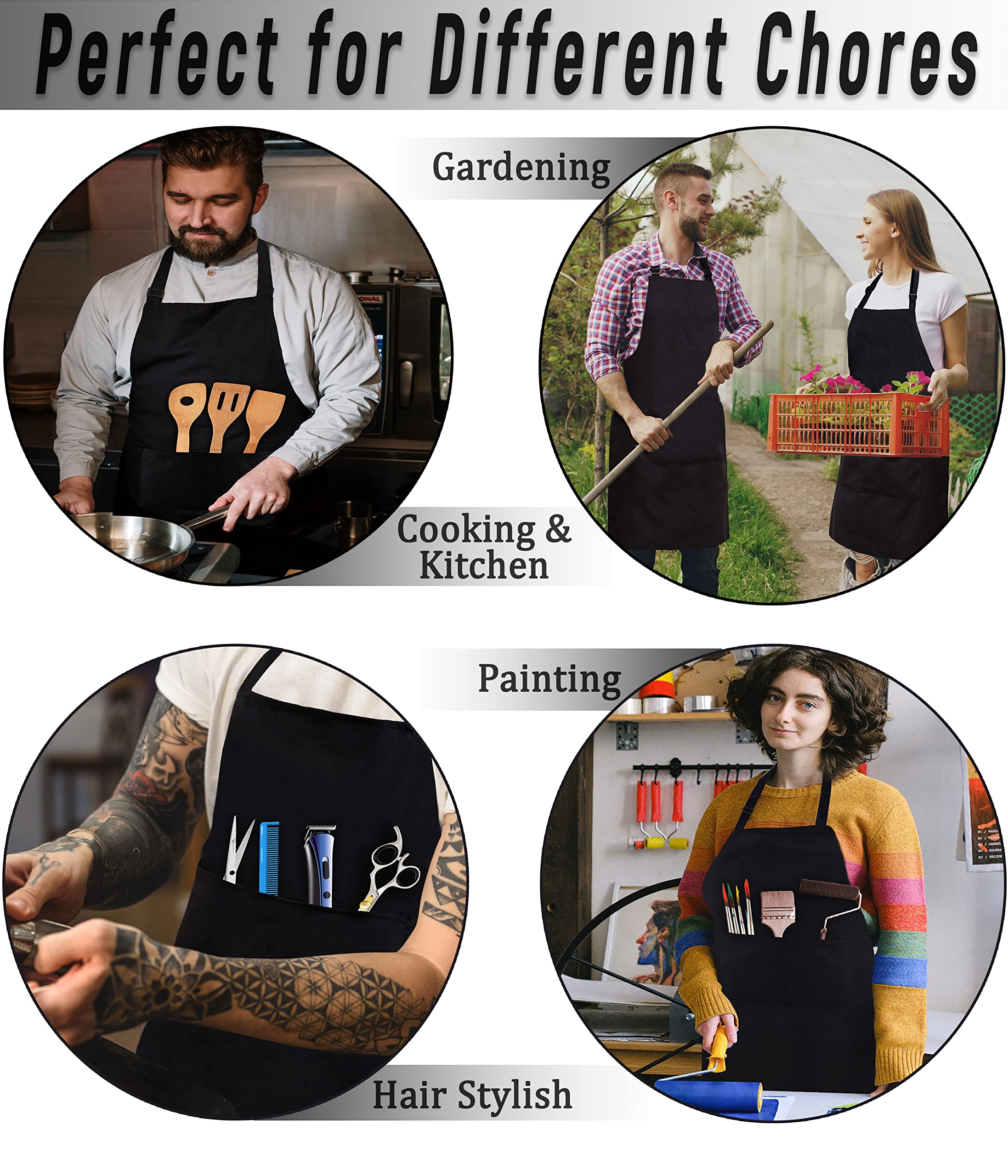 RUVANTI work apron protects clothes from spills in kitchen or BBQ