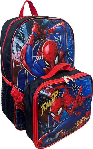 Ruz Spider-Man backpack side pocket highlighting bottle storage