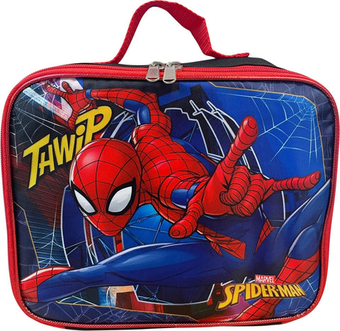 Ruz Spider-Man lunchbox detachable component ready to detach from bag