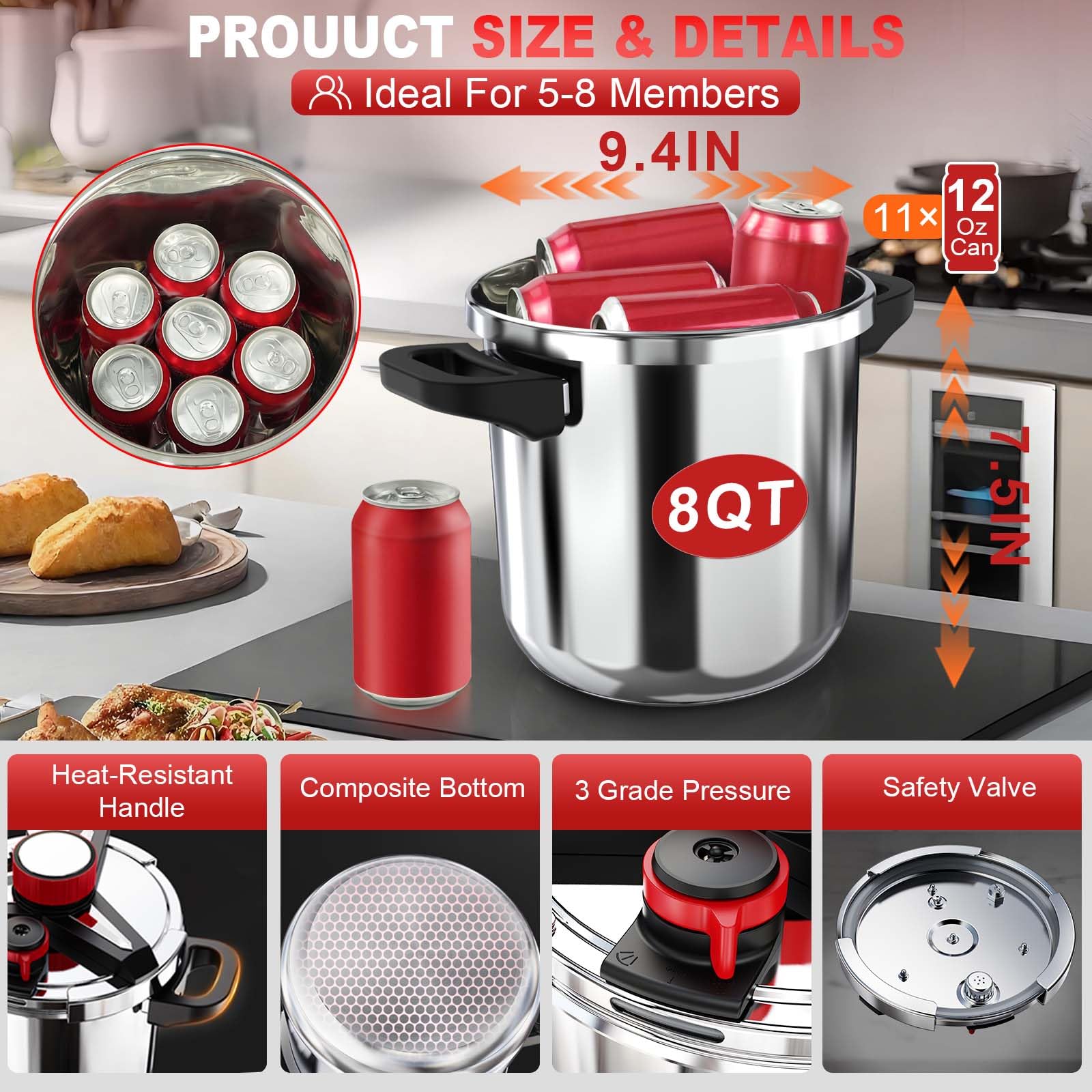 RVGMBO induction and gas stove compatibility for flexible kitchen use